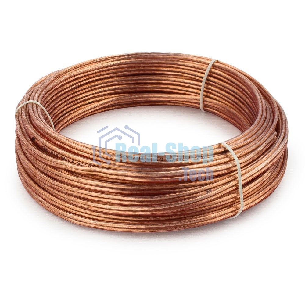 Акустический кабель Cablexpert CC-TC2x0,75-20M, прозрачный, 20 м, бухта
