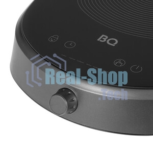 Плита настольная электрическая BQ HP121SS серый, 2.4 кВт, индукция, конфорки - 1, стеклокерамика, сенсор, поворотные переключатели