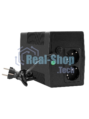 ИБП ExeGate Smart LB-800.LCD.AVR.2SH (800VA/480W, LCD, AVR, 2*Schuko, батарея 12V 9Ah, Black)