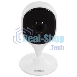 Компактная IP-видеокамера Dahua DH-IPC-C3AP-0280B с Wi-Fi 2.4ГГц 3Мп, 1/3.2” CMOS, объектив 2.8мм, обнаружение людей, ИК 10м, микрофон, динамик