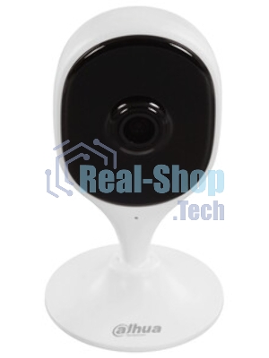 Компактная IP-видеокамера Dahua DH-IPC-C3AP-0280B с Wi-Fi 2.4ГГц 3Мп, 1/3.2” CMOS, объектив 2.8мм, обнаружение людей, ИК 10м, микрофон, динамик