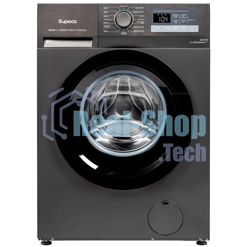 Стиральная машина Бирюса WM-ML712/10 DM черный, загрузка фронтальная 7 кг, 1200 об/мин, класс A+++