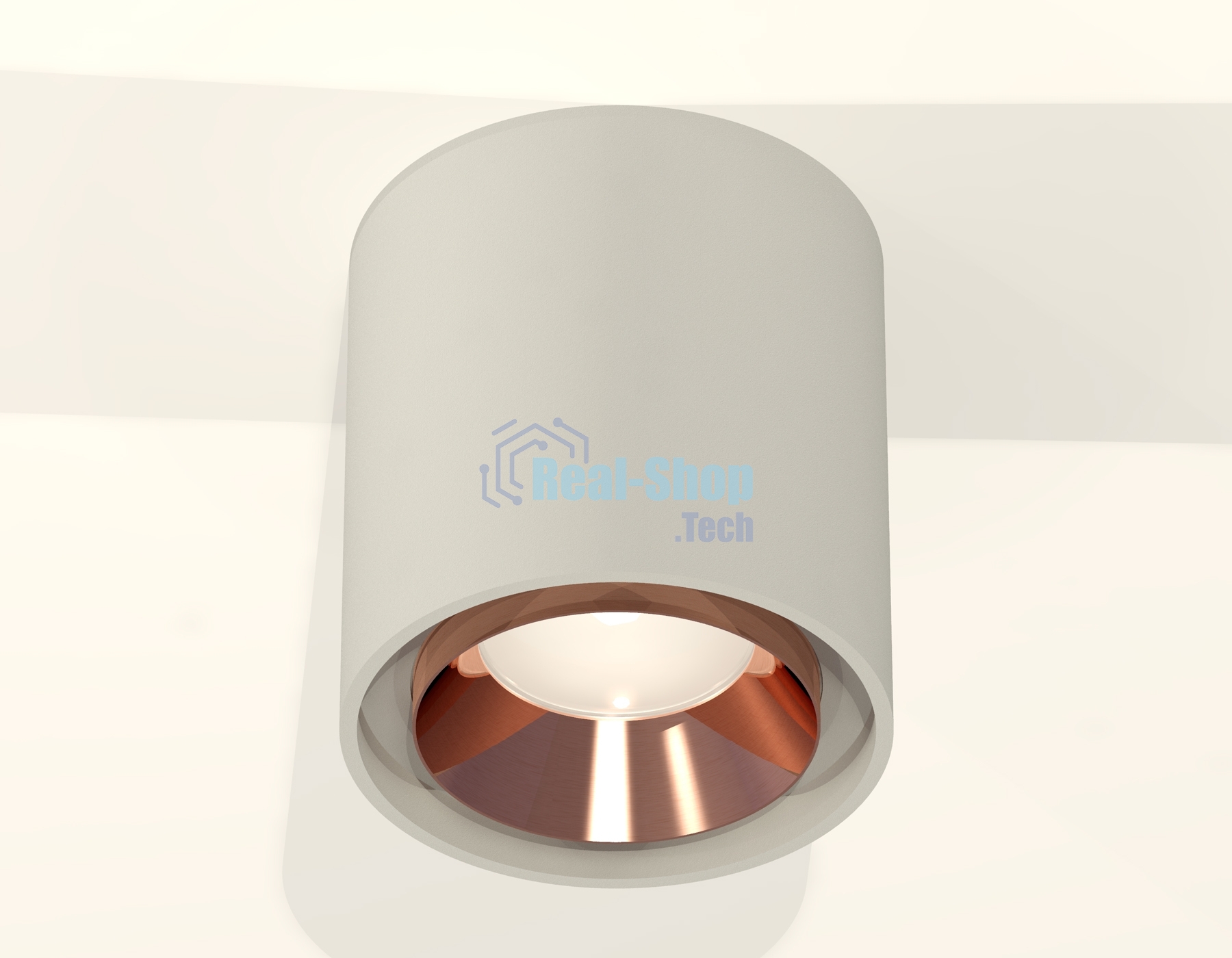 Светильник Ambrella Light XS7724005 SGR/PPG серый песок/золото розовое полированное MR16 GU5.3 (C7724, N7035)