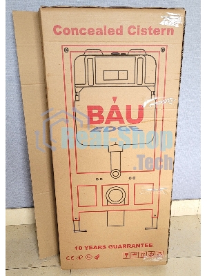 Инсталляция BAU PRO для подвесного унитаза, клавиша смыва из стекла BAU Dream дизайнерская, черная