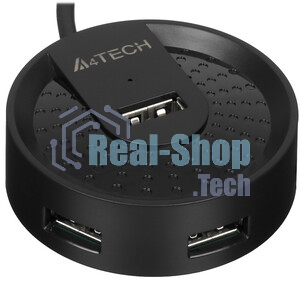 Разветвитель USB 2.0 A4Tech HUB-20 4порт. черный