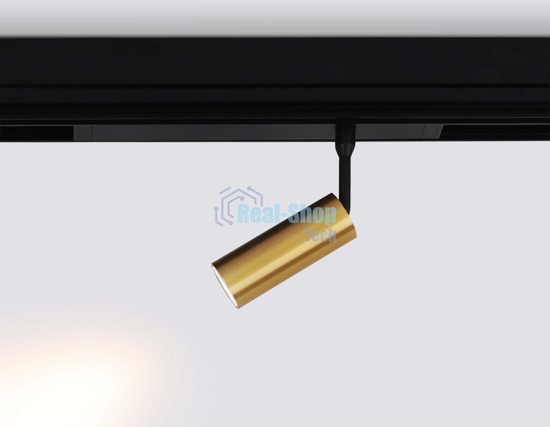 Управляемый светодиодный светильник для шинопровода Magnetic Ambrella light GL1203 GD золото IP20 7W 3000K-6400K 220V 36° D35*80 (Без ПДУ)