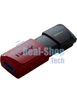 Флешка USB Kingston DataTraveler Exodia M (DTXM/128Gb), 128Gb, USB 3.2 Gen 1, R/W 150/60, черный/красный