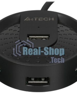 Разветвитель USB 2.0 A4Tech HUB-20 4порт. черный