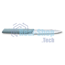 Нож кухонный Victorinox Swiss Modern (6.9006.10W21) стальной разделочный лезв.100мм серрейт. заточка серый