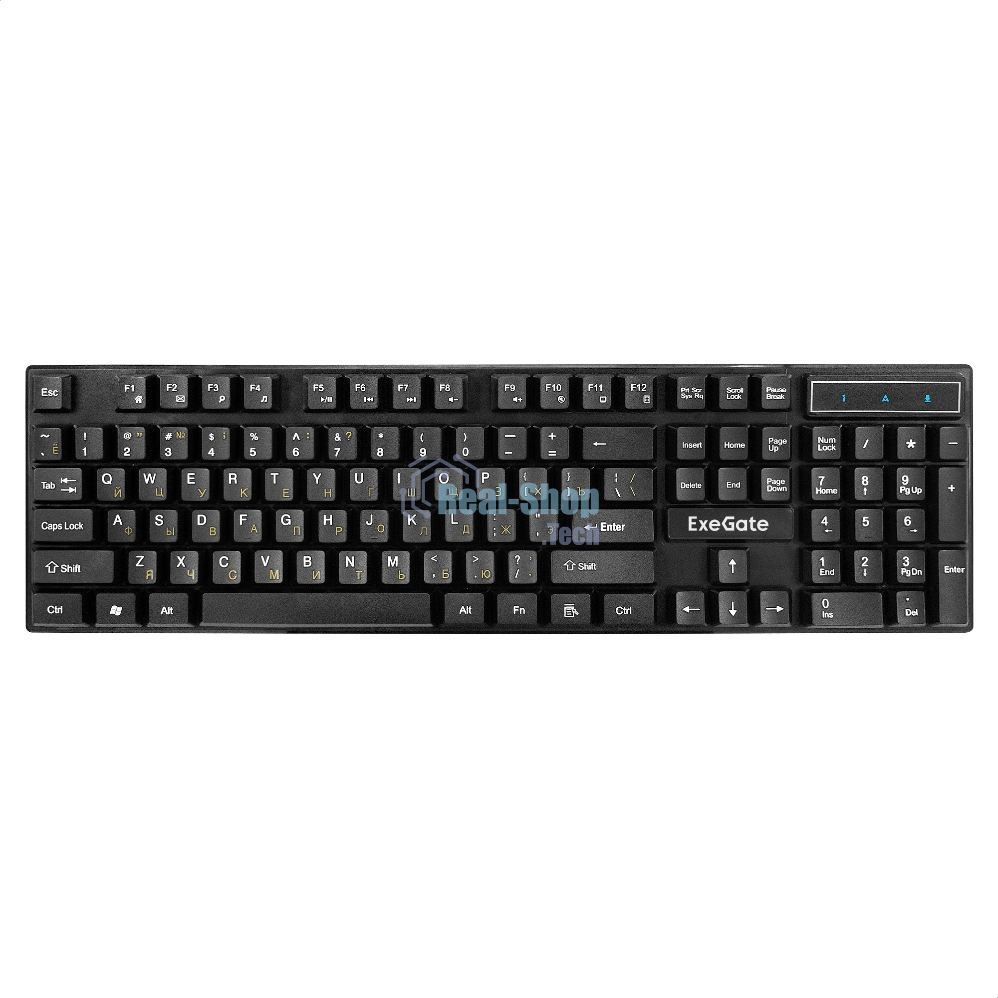 Комплект клавиатура+мышь ExeGate Professional Standard Combo MK110 проводной, USB, 1000 DPI, чёрный