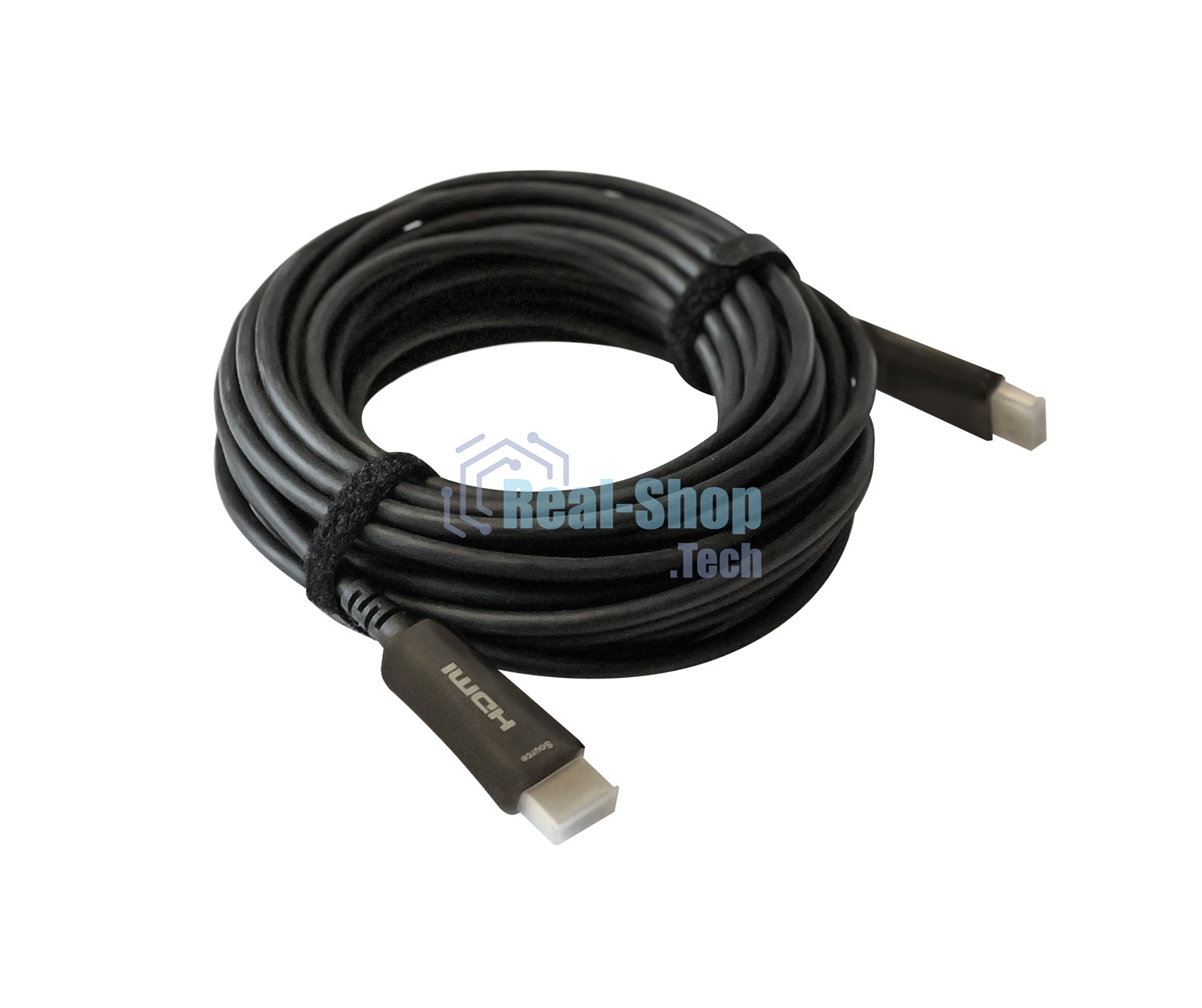 Кабель аудио-видео Digma HDMI 2.0 AOC HDMI (m)/HDMI (m) 10м. позолоченные контакты черный (BHP AOC 2.0-10)