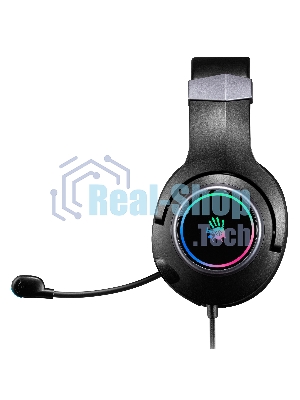 Гарнитура Bloody G350 чёрный, проводная, USB, подсветка
