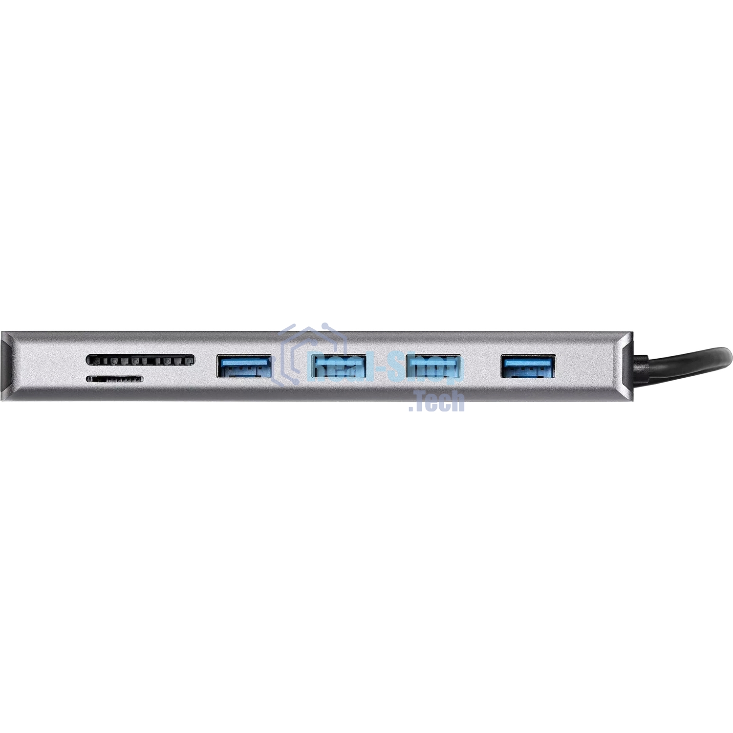 USB-концентратор VCOM CU4706, USB Type-C, HDMI/DP/USB3.0/TC/USB2.0/RJ45/SD/TF/PD/3.5 мм jack, USB Type-C