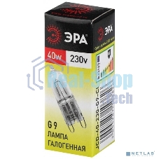Лампа галогенная ЭРА G9-JCD-40-230V-Cl(100/1000/35000)