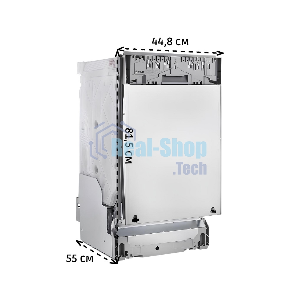 Встраиваемая посудомоечная машина Bosch SPV4EMX10E, серебристый, 44.8 см, 10 компл., 44 дБ, класс C