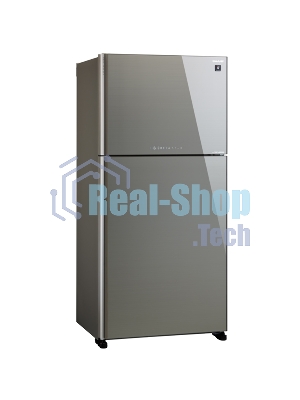 Холодильник Sharp SJ-XG60PGSL серебристый двухкамерный 422/178л морозилка сверху, No Frost