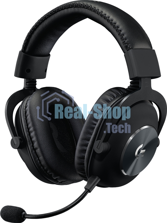 Гарнитура проводная с микрофоном Logitech Pro X LIGHTSPEED черный мониторные BT оголовье (981-000907)