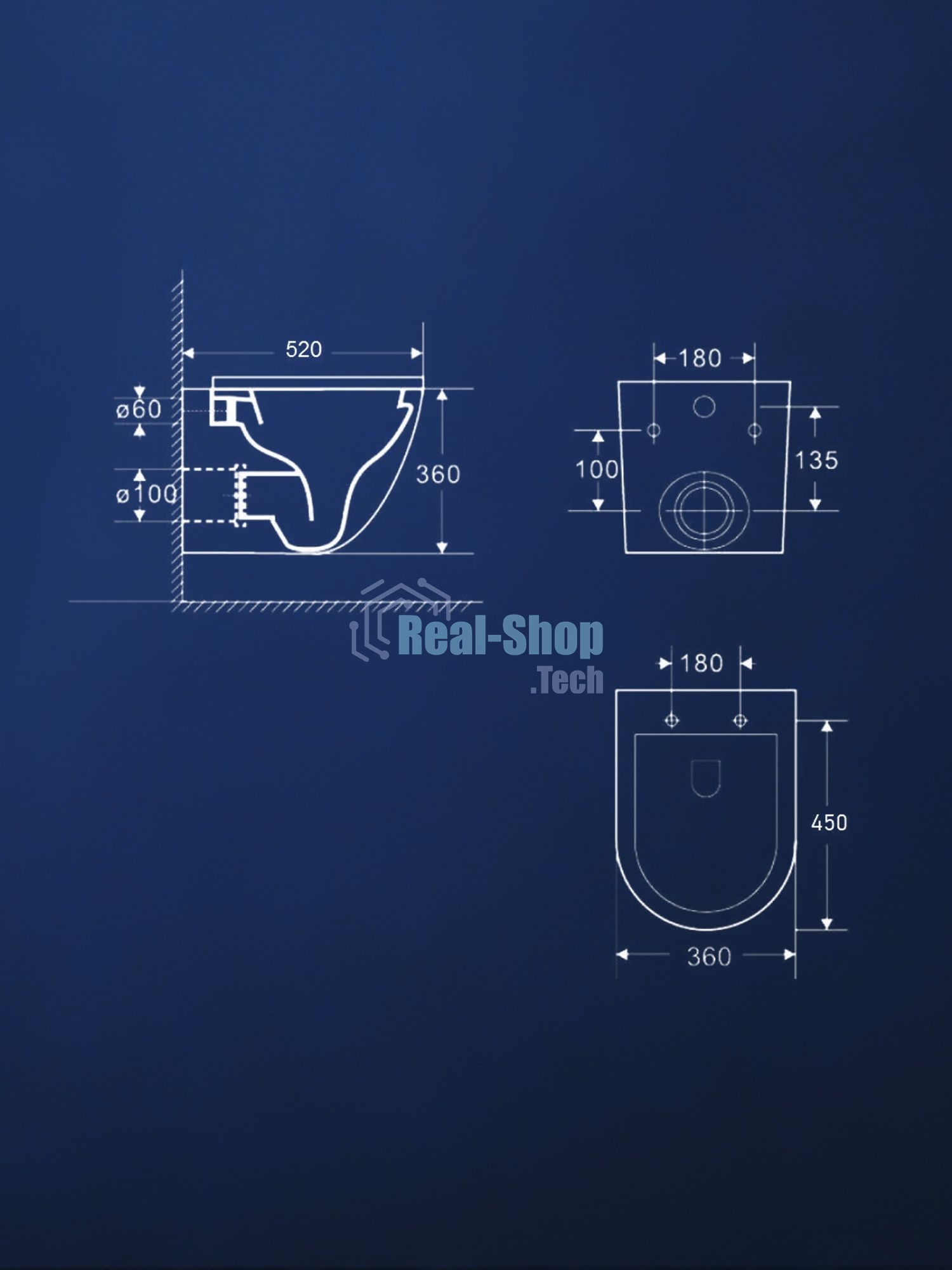 Комплект BAU 6 в 1: инсталляция BAU PRO для подвесного унитаза, унитаз подвесной безободковый торнадо обратного потока Bau Dream 52х36 Hurricane-5, сиденье быстросъемное микролифт, кнопка смыва BAU Stil , черная матовая