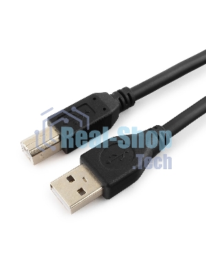Кабель Gembird/Cablexpert USB 2.0 Pro, AM/BM, 4.5м, экран,2феррит.кольца, черный, пакет