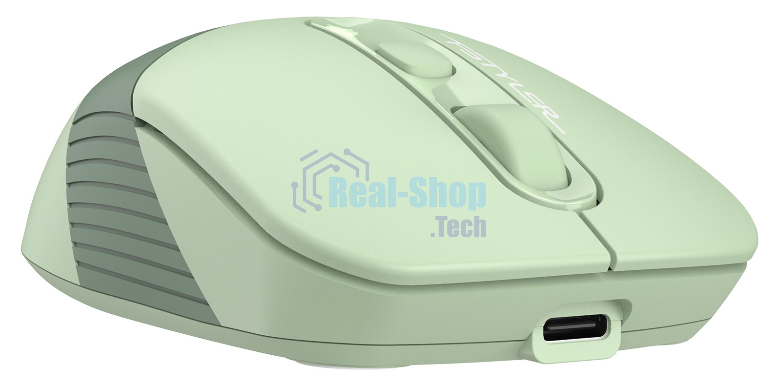 Мышь беспроводная A4Tech Fstyler FB10C зеленый, 2000 dpi, радиоканал, Bluetooth, USB, кнопки - 4