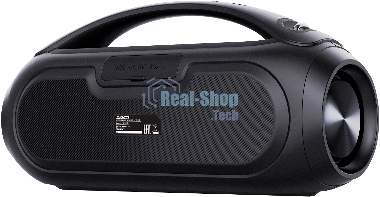 Колонка портативная Digma D-PS1530 черный/черный 50W 2.1 BT 10м 3000mAh