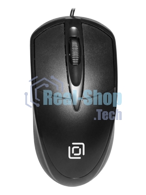 Мышь проводная Oklick 125M черный, 1200 dpi, USB, кнопки - 3