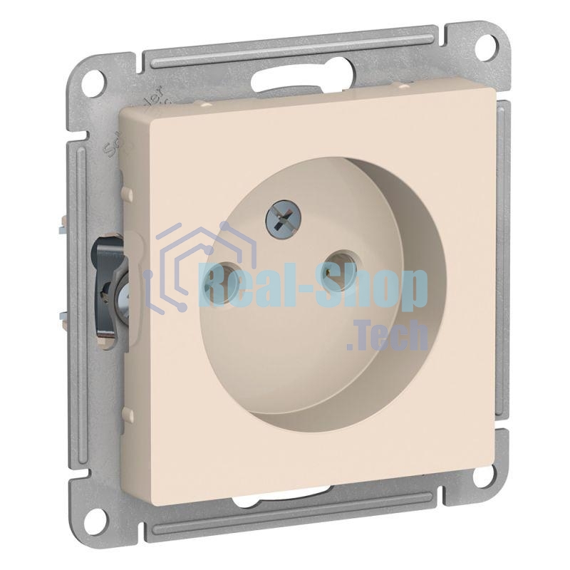 Механизм розетки 1-м СП AtlasDesign без заземл. 16А беж. SchE ATN000241