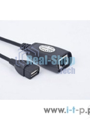 Кабель Gembird USB 2.0 удлинительный AM/AF/RJ45Fx2 по витой паре