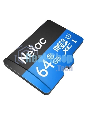 Флеш карта microSDHC 64Gb Netac P500 NT02P500STN-064G-S (без SD адаптера) 80Mb/s