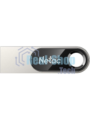 Флешка USB Netac U278 (NT03U278N-064G-20PN), 64Gb, USB 2.0, R/W 50/10, серебристый/черный