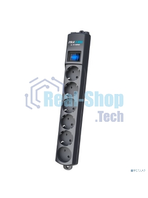 Сетевой фильтр Surge protector Pilot S Max (5 euros + 1GP), 15A/3.5kVA, automatic, 5 m, graphite