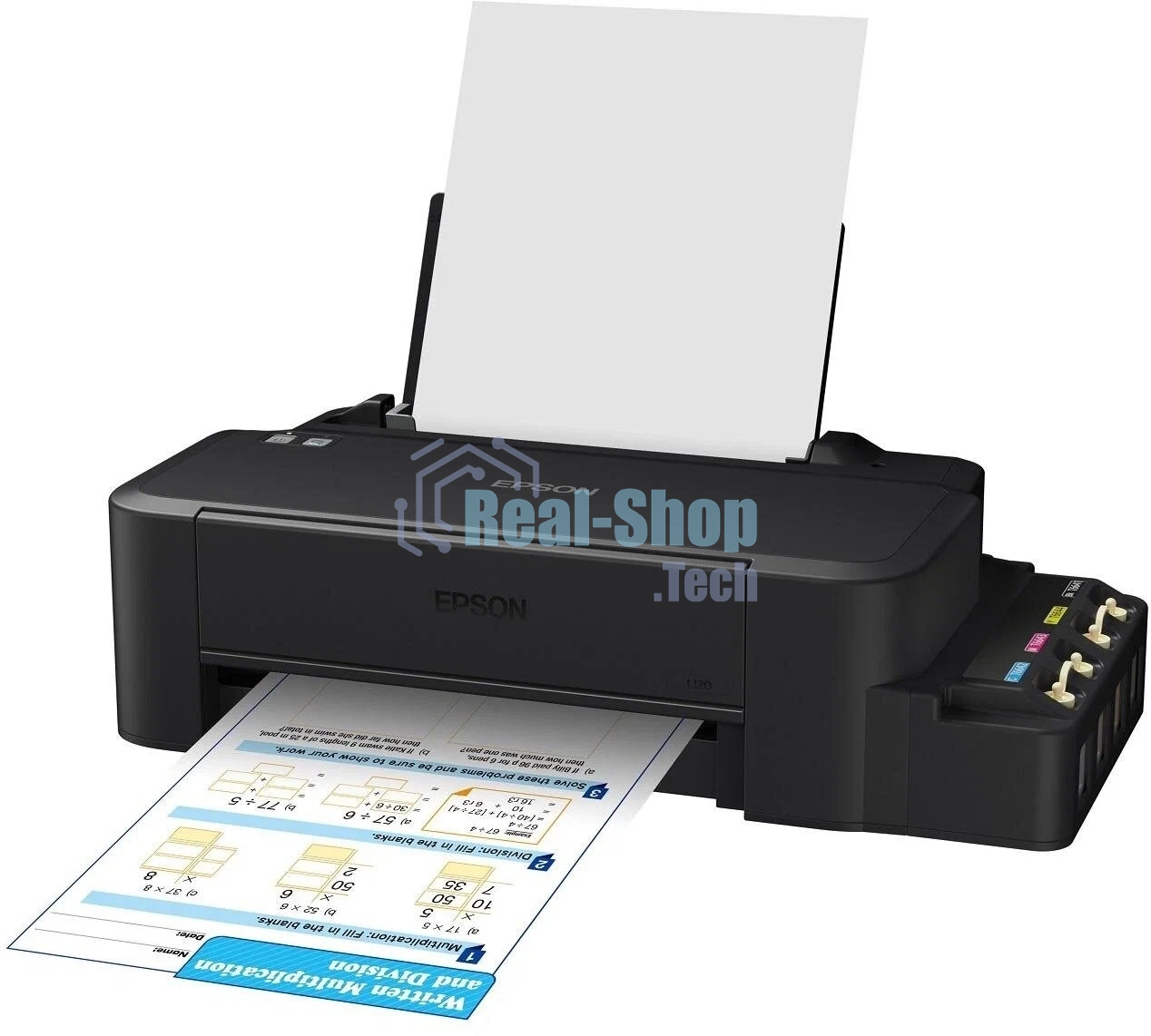 Принтер струйный Epson L121 (C11CD76414), A4, цветной, печ. до 9 стр/мин. (ч/б) до 4.8 стр/мин. (цвет), 720 x 720 dpi, USB