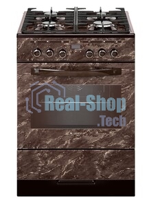 Плита комбинированная Gefest 6502-04 0054 коричневый, конфорок 4 газовых, духовка 55 л, 60 см x 85 см x 60 см