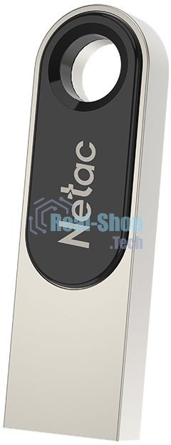 Флешка USB Netac U278 (NT03U278N-064G-20PN), 64Gb, USB 2.0, R/W 50/10, серебристый/черный