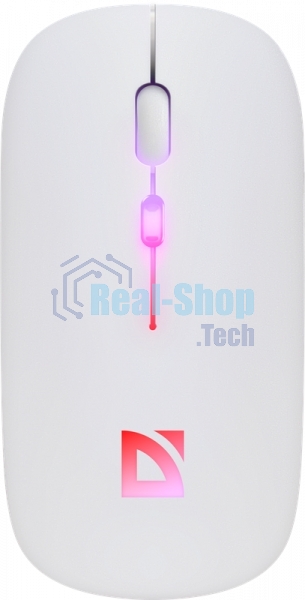 Мышь беспроводная Defender Touch MM-997 белый, 1600 dpi, радиоканал, Bluetooth, USB, кнопки - 4