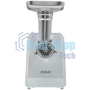 Мясорубка электрическая BBK MG2005 2000 Вт, белый/серый, 2000 Вт, 2.0 кг/мин, реверс, защита от перегрузки, металлический лоток, насадки - 5