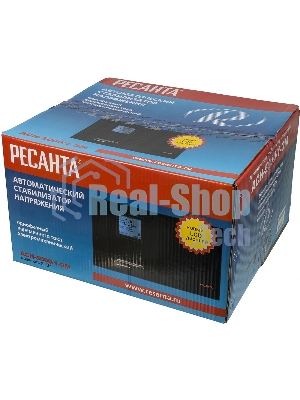 Стабилизатор Ресанта АСН-5 000/1-ЭМ 63/1/6 220В±2%, Габариты 395х235х183, Вес 18 кг
