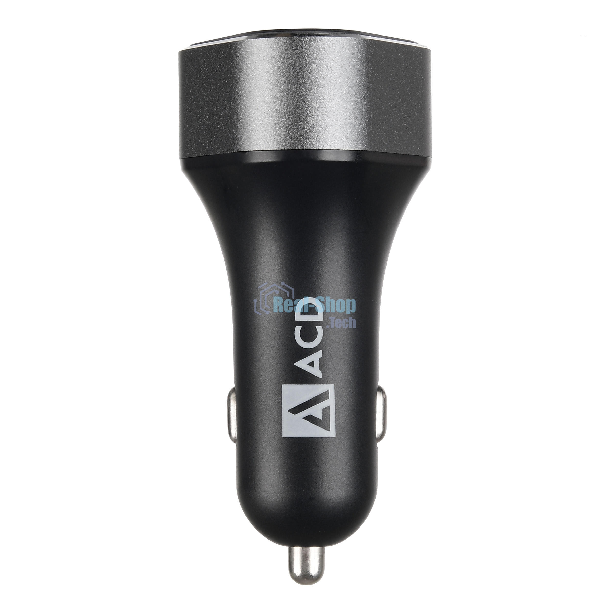 Автомобильное зарядное устройство ACD черный 23Вт, 3xUSB 1QC+2Smart, 3.6~12В, 3А RTL