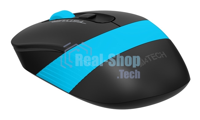 Мышь беспроводная A4Tech Fstyler FG10S черный/синий, 2000 dpi, радиоканал, USB, кнопки - 4