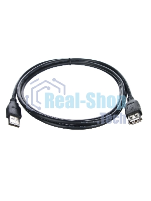Кабель-удлинитель TELECOM USB2.0 Am-->Af 1,5 м черный TUS6990-1.5M