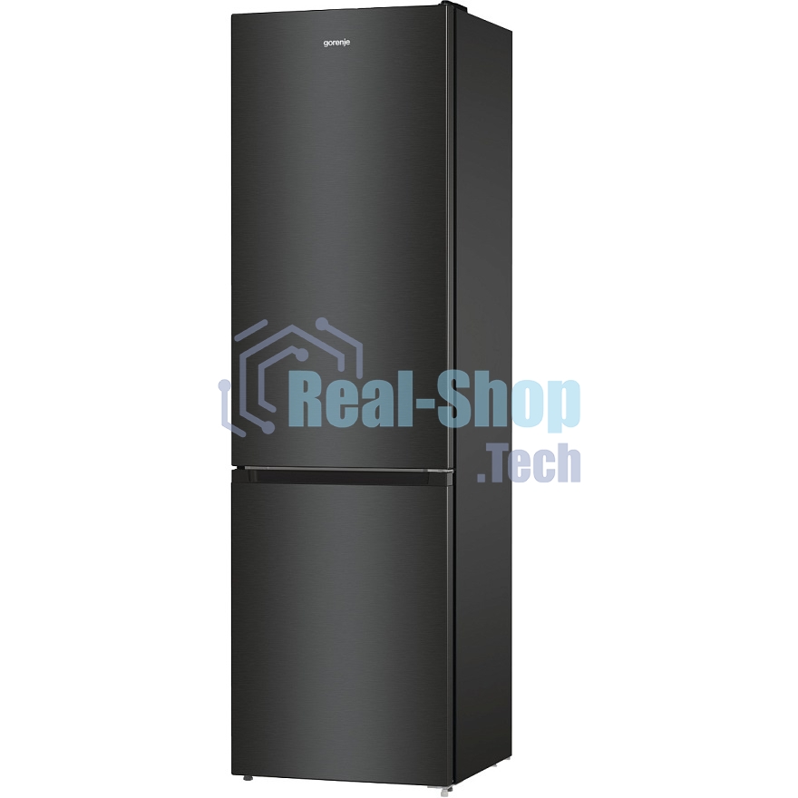 Холодильник Gorenje NRK6202EBXL4 черный матовый двухкамерный 235/96л морозилка снизу, No Frost