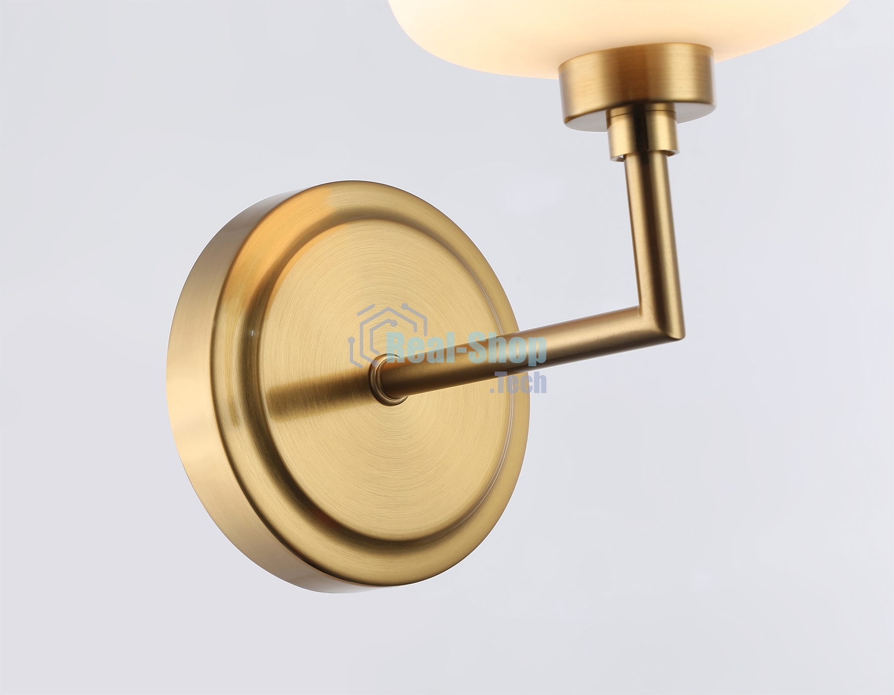 Настенный светильник Ambrella light LH53021 BS/FR латунь/белый матовый G9 max 40W 195*120*230