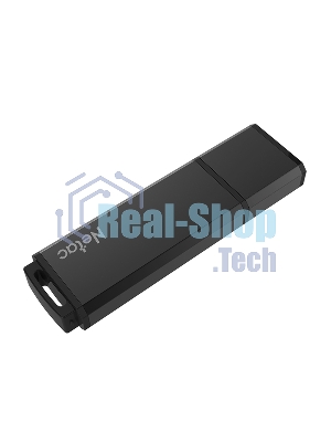 Флешка USB Netac U351 (NT03U351N-064G-20BK), 64Gb, USB 2.0, R/W 25/10, черный