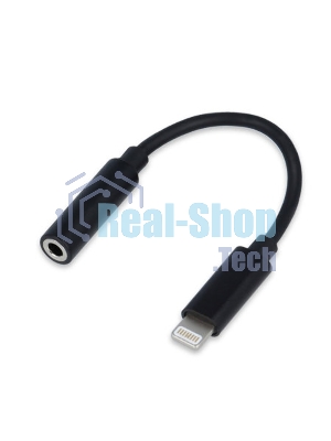 Переходник USB Cablexpert CCA-LM3.5F-01, Lightning/Jack3.5F, черный