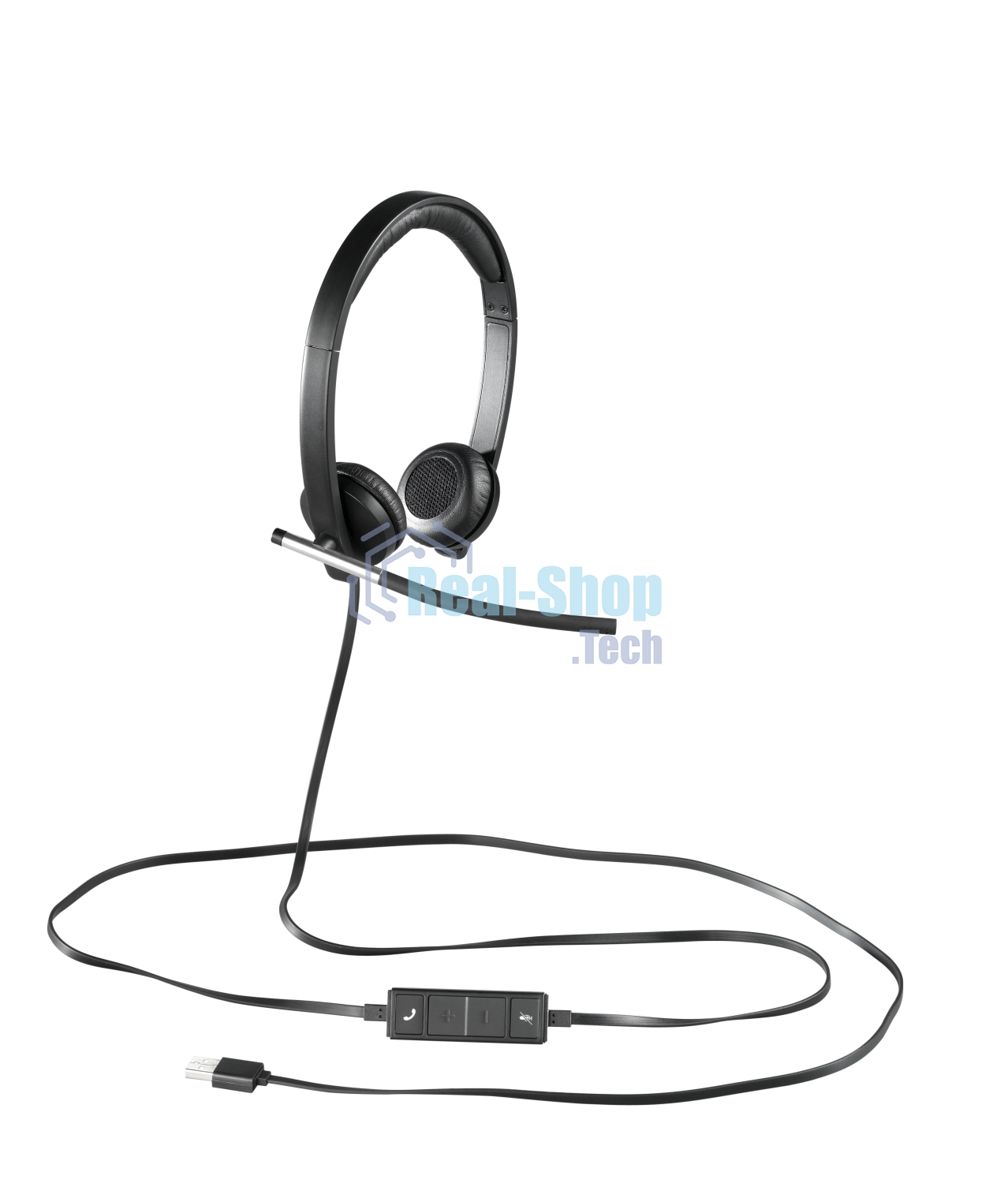 Гарнитура Logitech H650e чёрный, проводная, USB