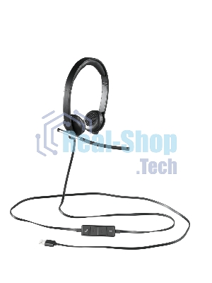 Гарнитура Logitech H650e чёрный, проводная, USB