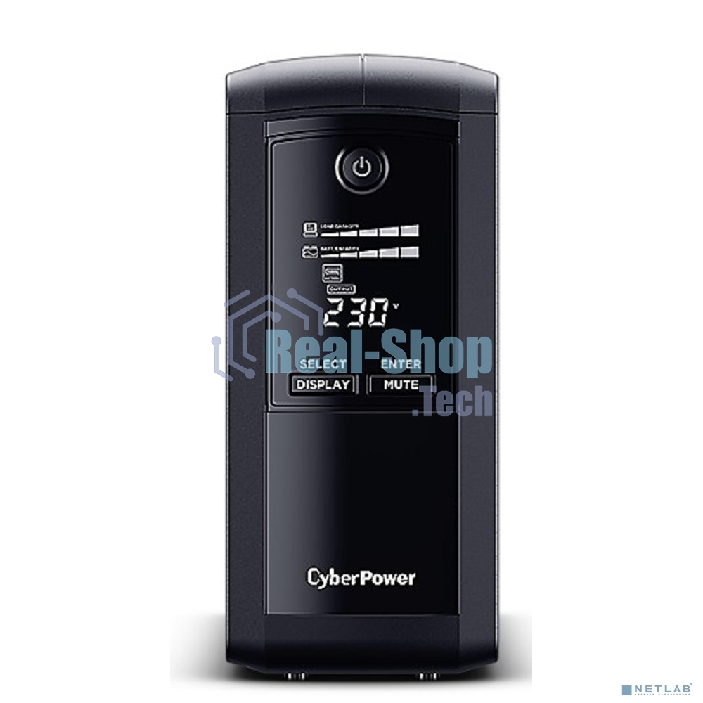 Источник бесперебойного питания CyberPower VP700EILCD/700 ВА/390 Вт/USB/RS-232/RJ-11/RJ-45/6 x IEC 320 C13 (компьютерная)