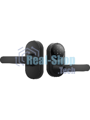 Умный замок Aqara Smart Door Lock U300 навесной разбл.отпеч.паль./код/пар/NFC/прил/мех.кл черный (DL-D02D BL)