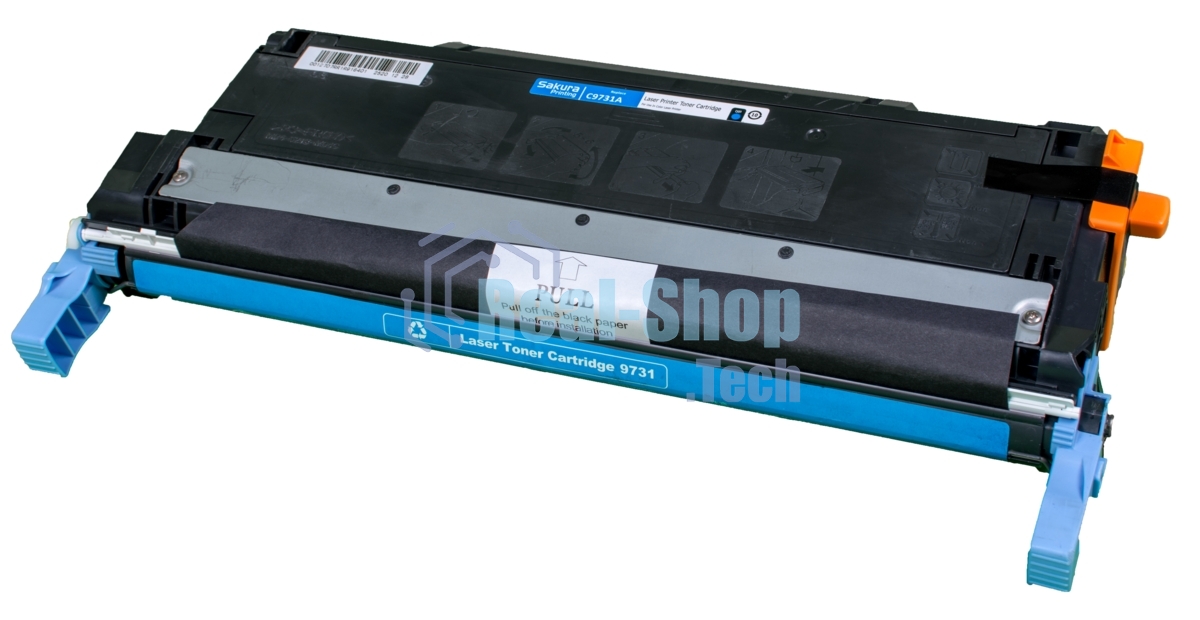 Картридж лазерный Sakura C9731A для принтера HP Laser Jet 5500/5550, синий, 12000 к.