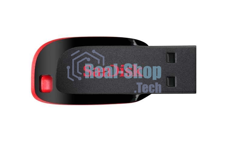 Флешка USB SanDisk Cruzer Blade (SDCZ50-128G-B35), 128Gb, USB 2.0, Type-A, R/W 16/4, черный